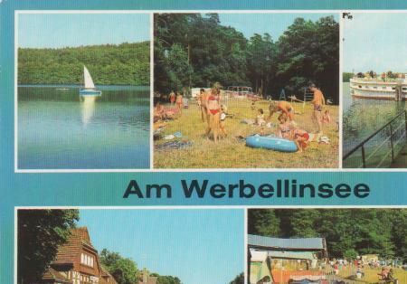 Werbellin - Badestrand Spring, Anlegestelle Süßer Winkel Weiße Flotte, Bahnhof Werbellinsee Werbellin - Badestrand Spring, Anlegestelle Süßer Winkel Weiße Flotte, Bahnhof Werbellinsee