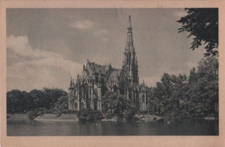 Stuttgart - Feuersee mit Johanniskirche - ca. 1950 Stuttgart - Feuersee mit Johanniskirche - ca. 1950