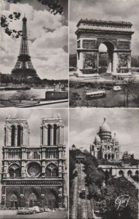 Frankreich - Paris - 4 Teilbilder - ca. 1960 Frankreich - Paris - 4 Teilbilder - ca. 1960