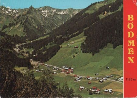 Österreich - Kleinwalsertal - Bödmen - ca. 1975 Österreich - Kleinwalsertal - Bödmen - ca. 1975