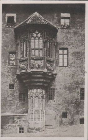 Nürnberg - Erker am Sebalder Pfarrhof - ca. 1950 Nürnberg - Erker am Sebalder Pfarrhof - ca. 1950
