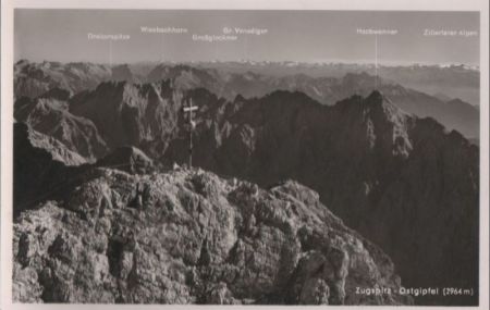 Zugspitze - Ostgipfel - ca. 1960 Zugspitze - Ostgipfel - ca. 1960