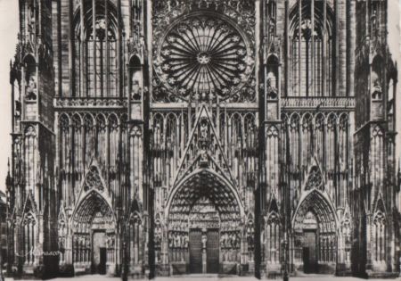 Frankreich - Strasbourg - La Cathedrale, Facade Principale Occidentale - ca. 1960 Frankreich - Strasbourg - La Cathedrale, Facade Principale Occidentale - ca. 1960