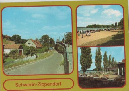 Schwerin - Zippendorf, u.a. Am Strandpavillon - 1986 Schwerin - Zippendorf, u.a. Am Strandpavillon - 1986
