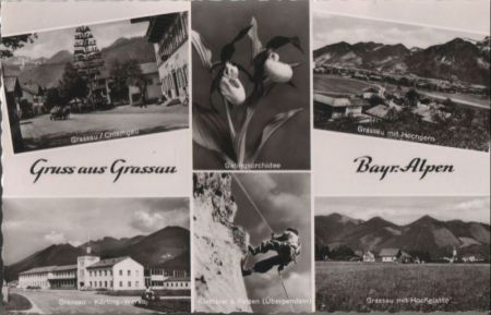 Grassau - u.a. mit Hochgern - ca. 1960 Grassau - u.a. mit Hochgern - ca. 1960
