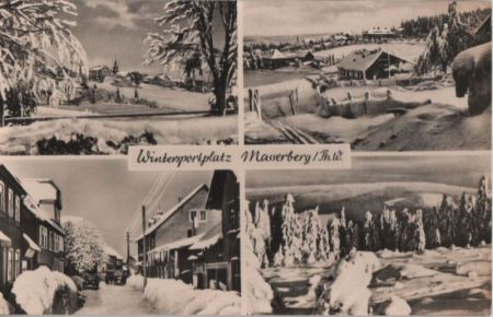 Masserberg - 4 Teilbilder - ca. 1965 Masserberg - 4 Teilbilder - ca. 1965