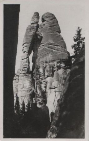 Adersbach - Adersbacher Felsen, Liebespaar - ca. 1940 Adersbach - Adersbacher Felsen, Liebespaar - ca. 1940