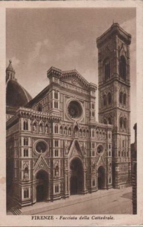 Italien - Florenz - Firenze - Facciata della Cattedrale - 1937 Italien - Florenz - Firenze - Facciata della Cattedrale - 1937