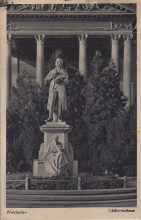 Wiesbaden - Schillerdenkmal - 1953 Wiesbaden - Schillerdenkmal - 1953