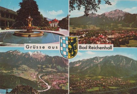 Bad Reichenhall - Stempel Gästehaus Ursula - ca. 1970 Bad Reichenhall - Stempel Gästehaus Ursula - ca. 1970