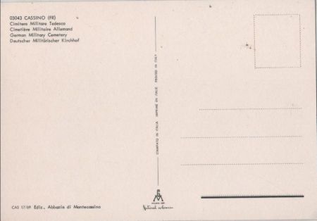 Cassino - Italien - Deutscher Militärischer Friedhof Cassino - Italien - Deutscher Militärischer Friedhof