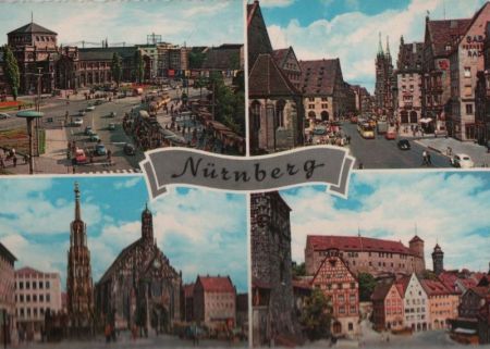 Nürnberg - 4 Teilbilder - ca. 1970 Nürnberg - 4 Teilbilder - ca. 1970