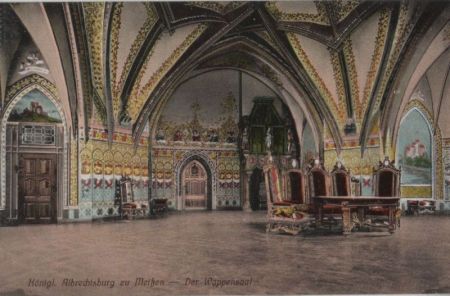 Meißen - Albrechtsburg, Wappensaal - ca. 1935 Meißen - Albrechtsburg, Wappensaal - ca. 1935