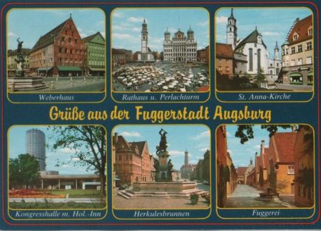 Augsburg - u.a. Weberhaus - ca. 1980 Augsburg - u.a. Weberhaus - ca. 1980