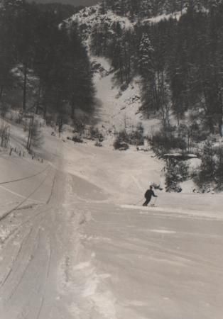 Italien - Burgeis im Vinschgau - Skihang - 1970 Italien - Burgeis im Vinschgau - Skihang - 1970