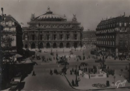 Frankreich - Paris - Place de la Opera - ca. 1955 Frankreich - Paris - Place de la Opera - ca. 1955