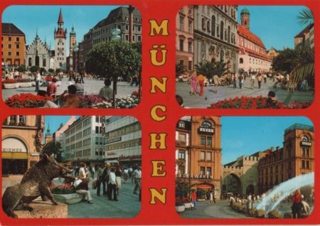 München - mit 4 Bildern - ca. 1980 München - mit 4 Bildern - ca. 1980
