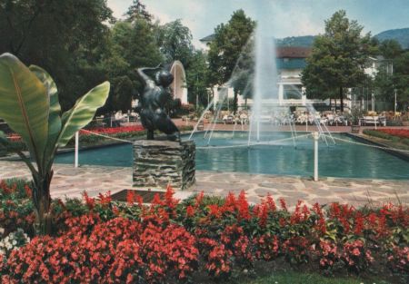 Bad Münster am Stein-Ebernburg - Kurpark mit Kurhaus - 1970 Bad Münster am Stein-Ebernburg - Kurpark mit Kurhaus - 1970