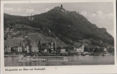 Königswinter - mit Drachenfels - 1952 Königswinter - mit Drachenfels - 1952