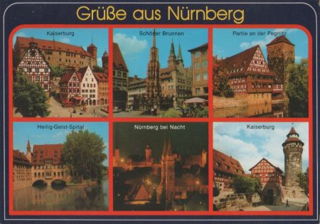 Nürnberg - u.a. bei Nacht - ca. 1980 Nürnberg - u.a. bei Nacht - ca. 1980