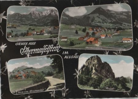 Obermaiselstein - u.a. Blick vom Hirschsprung - 1962 Obermaiselstein - u.a. Blick vom Hirschsprung - 1962