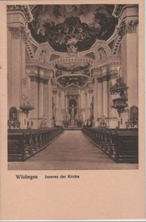 Ulm-Wiblingen - Inneres der Kirche Ulm-Wiblingen - Inneres der Kirche