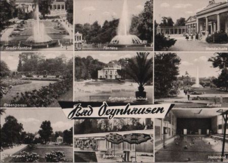 Bad Oeynhausen - u.a. Fontäne - 1974 Bad Oeynhausen - u.a. Fontäne - 1974