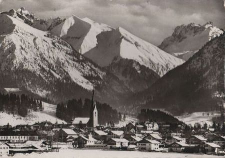 Oberstdorf - mit Krottenspitzen - 1960 Oberstdorf - mit Krottenspitzen - 1960