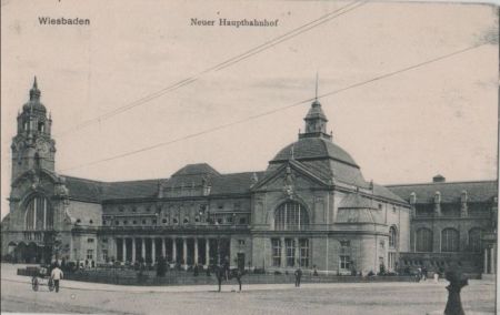 Wiesbaden - Neuer Hauptbahnhof - ca. 1925 Wiesbaden - Neuer Hauptbahnhof - ca. 1925