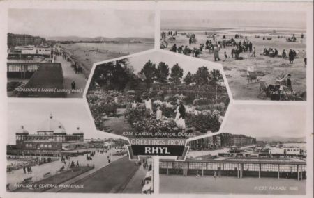 Großbritannien - Rhyl - 5 Teilbilder - 1952 Großbritannien - Rhyl - 5 Teilbilder - 1952