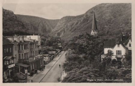 Thale - Hubertusstraße - ca. 1955 Thale - Hubertusstraße - ca. 1955