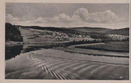 Bad Lobenstein-Saaldorf - mit Stausee der Saaletalsperre - 1951 Bad Lobenstein-Saaldorf - mit Stausee der Saaletalsperre - 1951