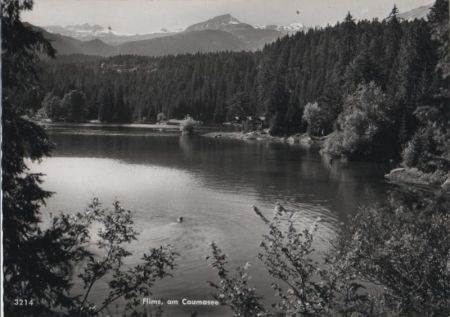 Schweiz - Flims - am Caumasee - ca. 1965 Schweiz - Flims - am Caumasee - ca. 1965