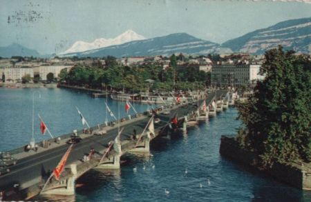 Genf / Genève - Schweiz - Le pont du Mont-Blanc Genf / Genève - Schweiz - Le pont du Mont-Blanc