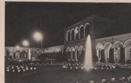 Bad Kissingen - beleuchteter Kurgarten - 1941 Bad Kissingen - beleuchteter Kurgarten - 1941
