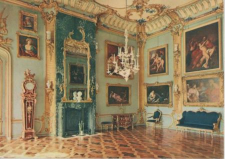 Potsdam, Sanssouci - Neues Palais, Blaue Kammer - 1971 Potsdam, Sanssouci - Neues Palais, Blaue Kammer - 1971