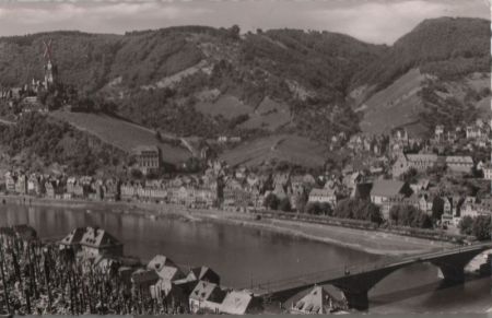 Cochem - Mosel mit Burg - 1959 Cochem - Mosel mit Burg - 1959