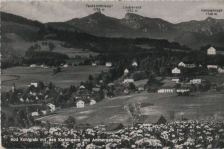 Bad Kohlgrub - mit den Kurhäusern - 1959 Bad Kohlgrub - mit den Kurhäusern - 1959