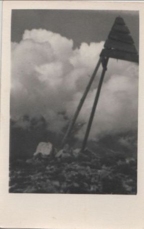 Holzgebilde auf Felsen Holzgebilde auf Felsen