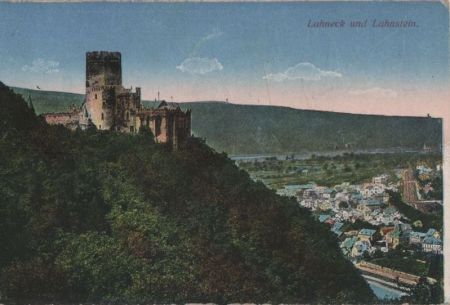 Lahnstein - Lahneck - ca. 1920 Lahnstein - Lahneck - ca. 1920