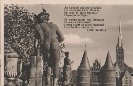 Lübeck - Merkur auf Puppenbrücke - 1950 Lübeck - Merkur auf Puppenbrücke - 1950