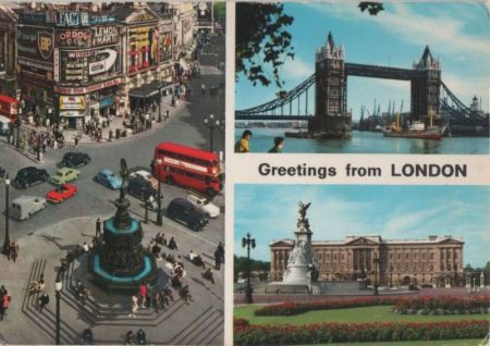 Großbritannien - London - Greetings - ca. 1980 Großbritannien - London - Greetings - ca. 1980