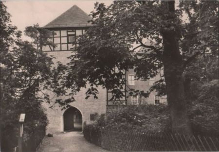 Bad Düben - Burg, Eingang zum Landschaftsmuseum - 1979 Bad Düben - Burg, Eingang zum Landschaftsmuseum - 1979