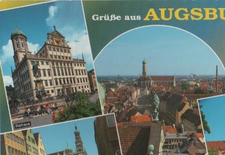 Augsburg u.a. Blick zum Perlachturm - 1996 Augsburg u.a. Blick zum Perlachturm - 1996