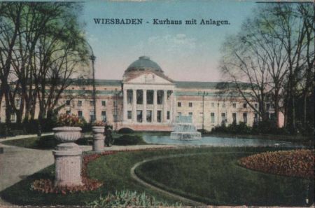 Wiesbaden - Kurhaus mit Anlagen - 1922 Wiesbaden - Kurhaus mit Anlagen - 1922