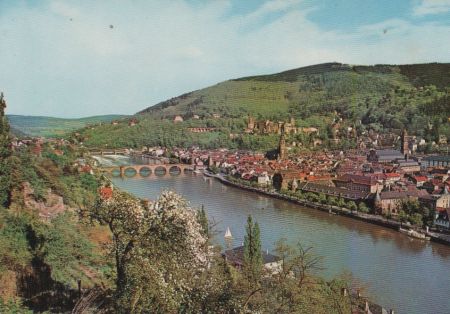 Heidelberg (Neckar) - vom Philosophenweg - ca. 1975 Heidelberg (Neckar) - vom Philosophenweg - ca. 1975