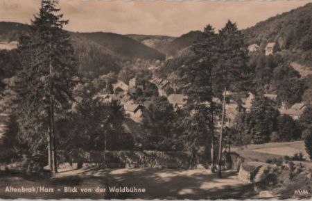 Altenbrak - Blick von der Waldbühne - 1959 Altenbrak - Blick von der Waldbühne - 1959