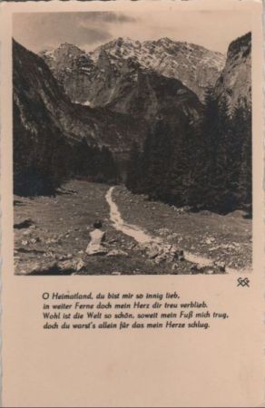 Berglandschaft - ca. 1950 Berglandschaft - ca. 1950