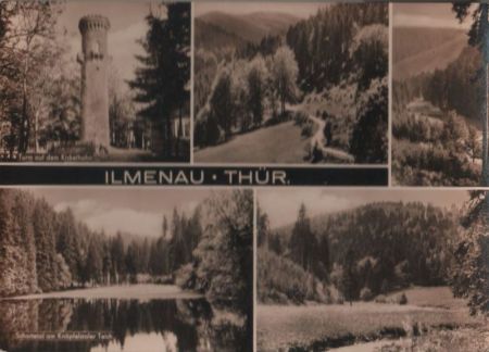 Ilmenau - u.a. Turm auf dem Kickelhahn - 1981 Ilmenau - u.a. Turm auf dem Kickelhahn - 1981