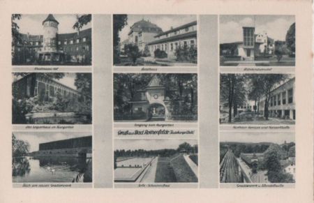 Bad Rothenfelde - u.a. Gradierwerk - ca. 1955 Bad Rothenfelde - u.a. Gradierwerk - ca. 1955